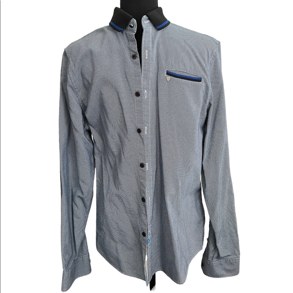 Guess Men US L Button Shirt